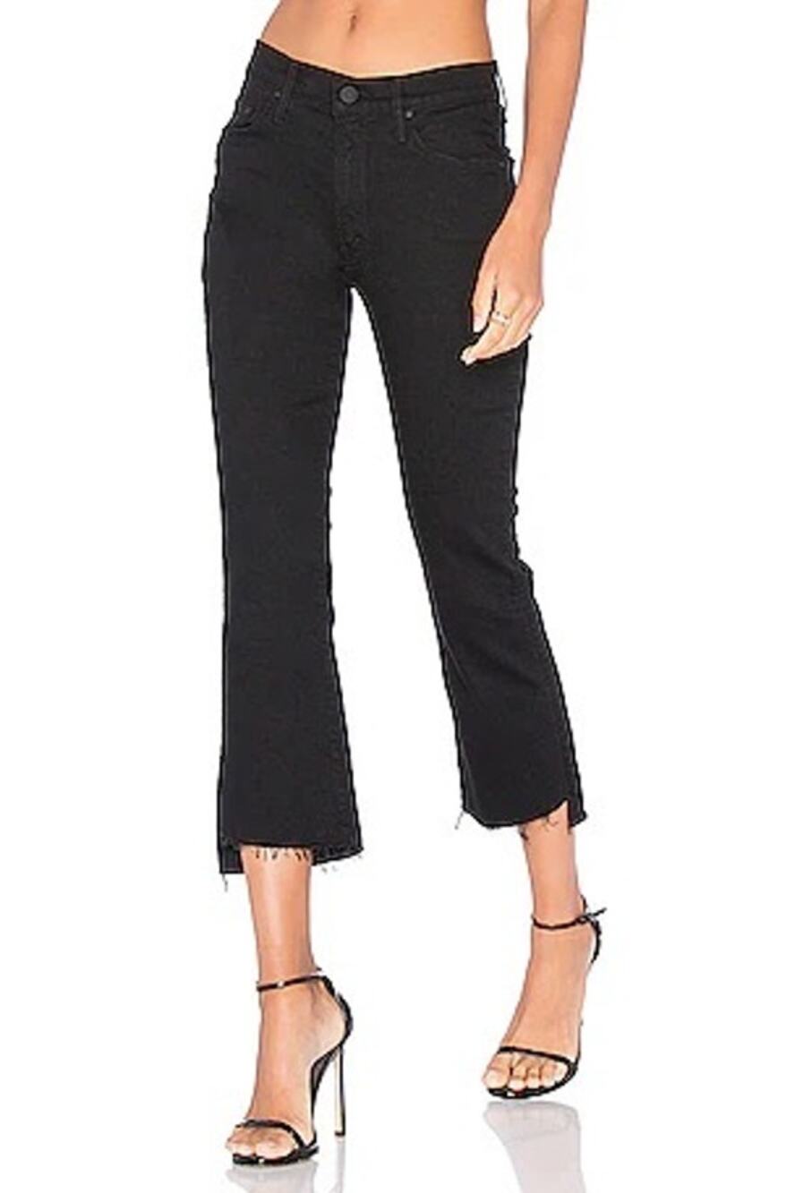 Mother The Insider Crop Two Step Fray Jean Not Guilty Size 28